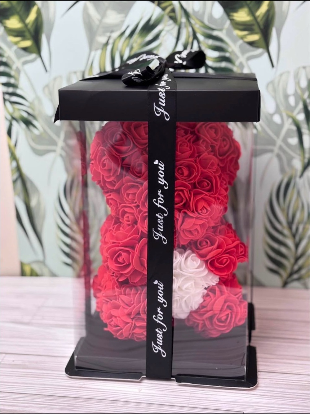 Just for You Red Rose Bear - Decorative Bath & Body Gift
